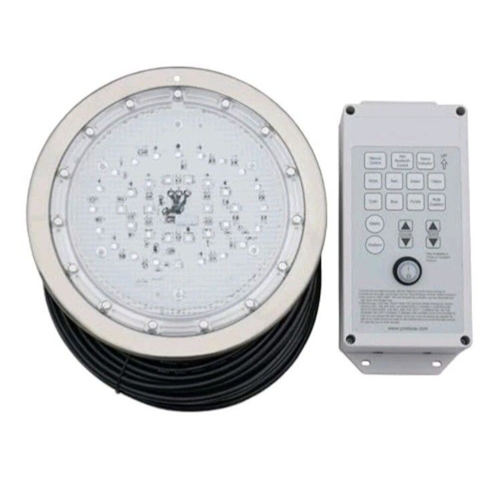 10" POOLEXA LED Multicolor POOL LIGHT In Ground Pools 50ft Cord NIB NEW